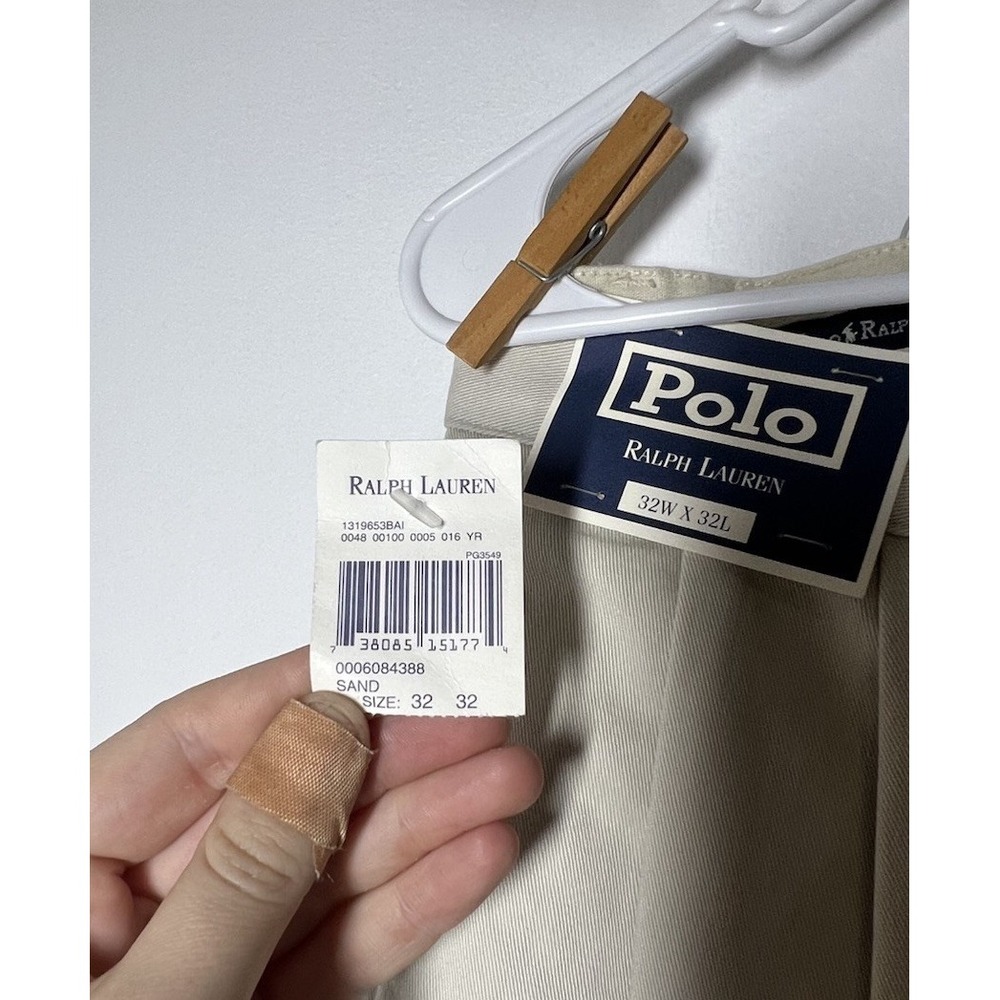 NWT Polo Ralph Lauren Men's Hammond Pant Reverse Pleat Classic Fit, Sand 32x32 - Picture 3 of 7